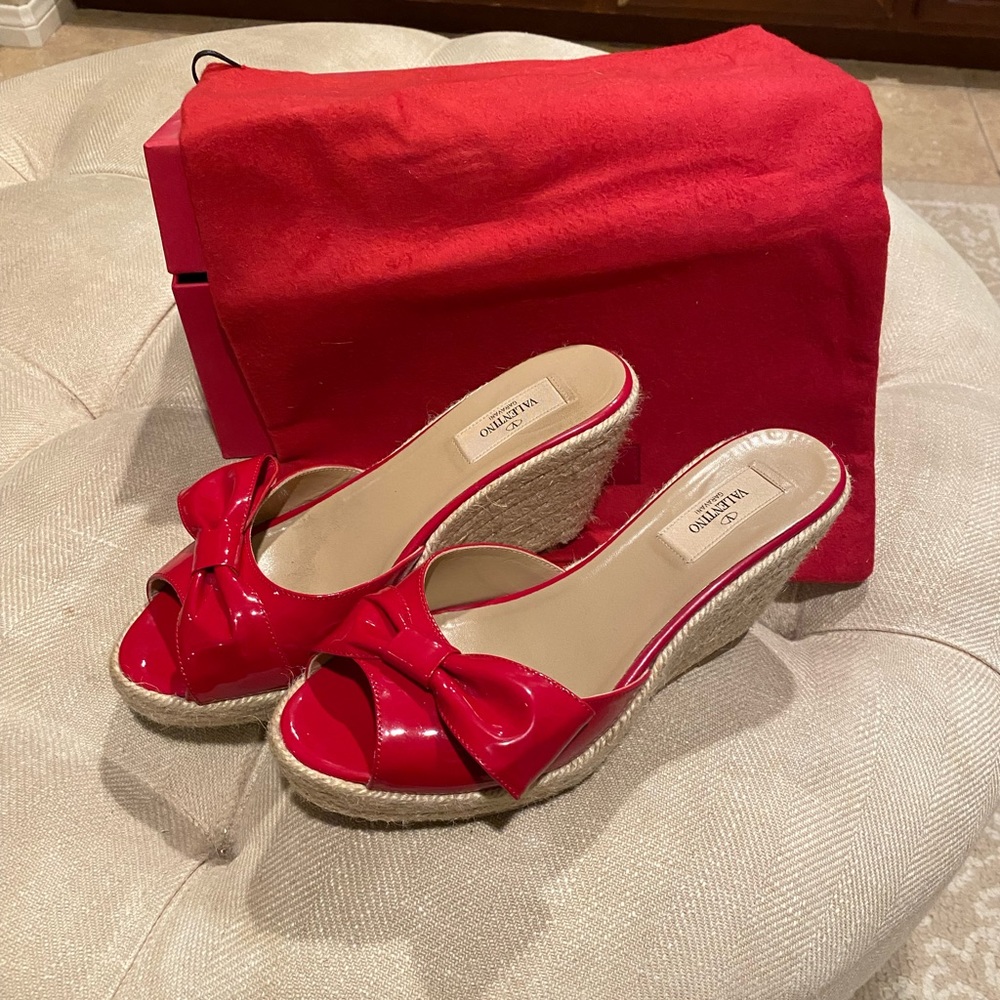 Valentino espadrille wedges
